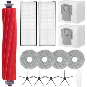 Accessoireset voor Robotstofzuigers - 1 Rolborstel, 2 Filters, 2 Stofzakken, 4 Dweilpads en 4 Zijborstels