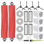 Accessoireset voor robotstofzuiger met verschillende reserveonderdelen