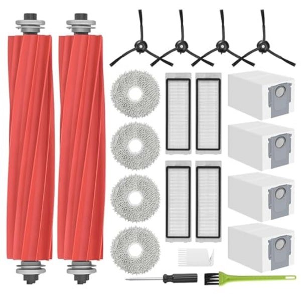 Accessoireset voor robotstofzuiger met verschillende reserveonderdelen