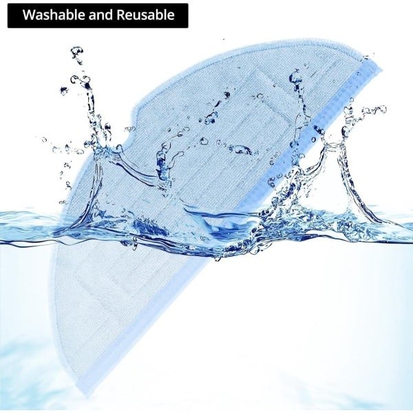 Allecto- Microvezel Dweildoeken - Vervangende - Compatibel met - Robotstofzuigers - Wit - 6 Stuks - Geschikt voor - Verschillende Modellen Robotic Cleaners