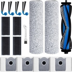 Allecto Plus - Accessoireset voor robotstofzuiger - Inclusief rolborstel, rolrollen, filters en meer - Geschikt voor Ecovacs Deebot X9 Pro Omni - Reserveonderdelen voor veegmachines