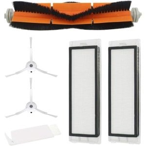 Allecto Plus - HEPA-filters, zijborstels en hoofdborstels voor robotstofzuiger - Reserveonderdelen compatibel met Xiaomi Mi Robot Vacuum 2 en Roborock S50 S51 - Stofzuigeraccessoires met 4 filters, 4 zijborstels en 2 hoofdborstels.