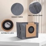 Allecto Plus - Stofzakken voor robotstofzuiger - 8 stuks - Vervanging stofzak Clean Base - Huisstofzuiger accessoires - Stofzuiger toebehoren