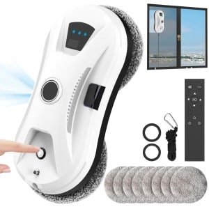 Allecto - Robotstofzuiger - Ultradun - 5600PA - Automatische watersproeier - Afstandsbediening - Geschikt voor glazen ramen - Elektrisch glas - Huisreiniging - Wit - AliExpress 6.