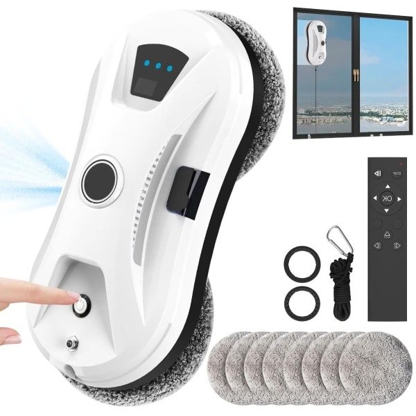 Allecto - Robotstofzuiger - Ultradun - 5600PA - Automatische watersproeier - Afstandsbediening - Geschikt voor glazen ramen - Elektrisch glas - Huisreiniging - Wit - AliExpress 6.