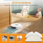 CSGoods - Wisdoeken set voor robotstofzuigers - wasbare microvezel-wisserpads - accessoires - herbruikbare dweilmop