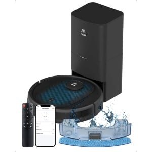 CleanWise Hans - Robotstofzuiger met dweilfunctie & automatisch leegstation - LiDAR navigatie, 7000 Pa zuigkracht, tot 180 m², app- en spraakbediening, geschikt voor huisdieren, harde vloeren & tapijt