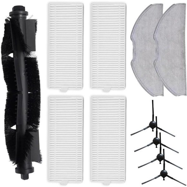 Complete Onderhoudsset Stofzuiger: Hoofdborstel, Filters, Dweilen en Zijborstels voor Robotstofzuigers
