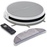 Core® Robotstofzuiger met laadstation - Robotstofzuiger - Robotstofzuiger huisdieren - Wit / Grijs - 30cm x 30cm x 7cm