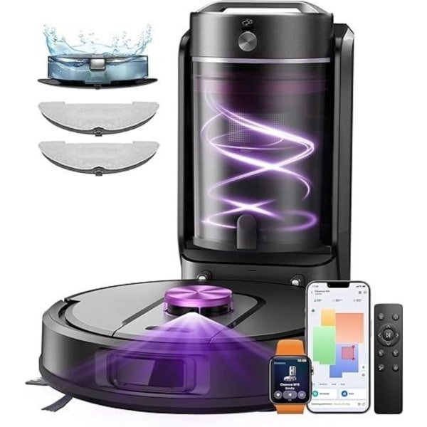 Core® Robotstofzuiger met laadstation - Robotstofzuiger - Robotstofzuiger huisdieren - Zwart - ‎‎31x 31x 10cm; 5.4 kg