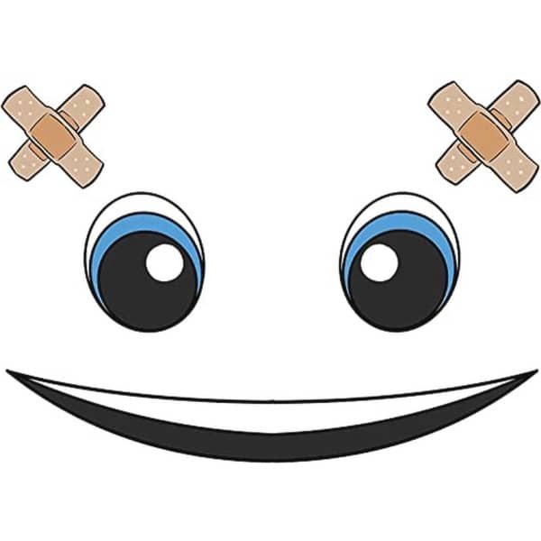 Decoratieve stickers voor robotstofzuiger en robotmaaier - Creatieve gezicht ogen en mond design