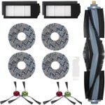 DianSung Accessoires Reserveonderdelen voor Ecovacs Deebot X1 Omni / X1 e Omni / X1 Turbo / T10 Turbo / T10 Omni robotstofzuiger, 1 hoofdborstel, 2 HEPA-filters, 4 doekjes, 4 zijborstels