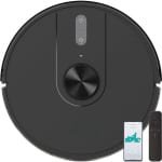 DnA® Dweilrobot - Robotstofzuiger Met Dweilfunctie - Dweilsysteem - Zwart - 9cm x 33cm x 33cm