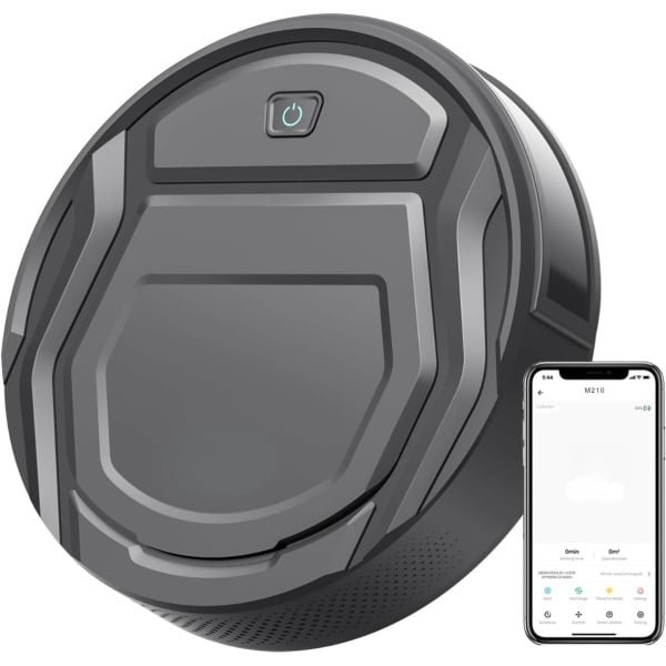 DnA® Robotstofzuiger Met Dweilfunctie - Robotstofzuiger - Roborock - Grijs - 28cm x 28cm x 8cm