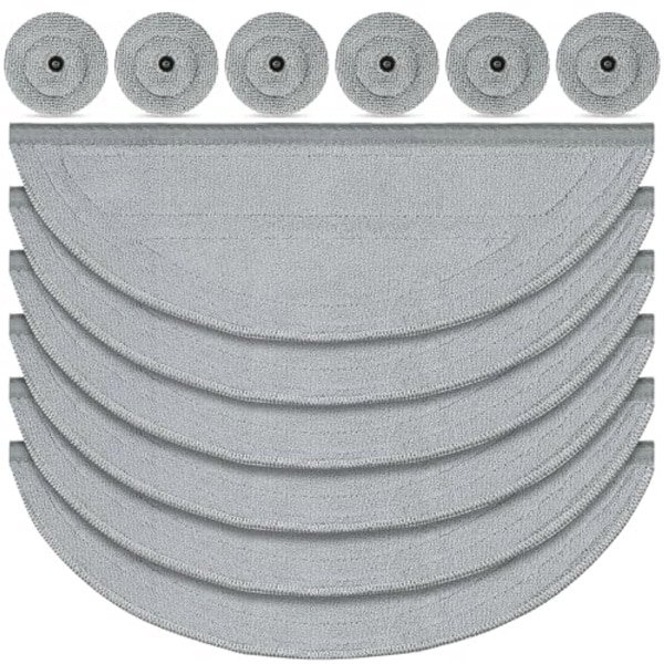 Dweildoekenset voor robotstofzuiger - 12 stuks zilverionen microvezel dweilsysteem