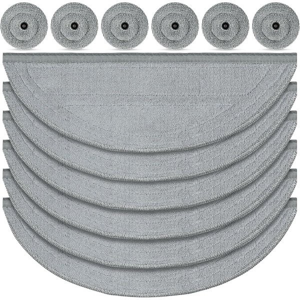 Dweildoekenset voor robotstofzuiger - 12 stuks zilverionen microvezel dweilsysteem