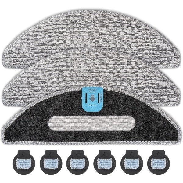 Dweilpads en Lonten voor Robotstofzuiger - 9 Stuks Microvezel Wisserpad Accessoires