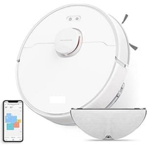 Dweilrobot - Robotstozuiger metdweilfunctie - Robotstofzuiger metlaadstation - Wit