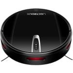 EML STORE Robotstofzuiger - Dweilfunctie - WiFi App - Geschikt voor huisdier haar - Alexa - Google Assistant - Tapijt - 32x32x10 cm - Zwart