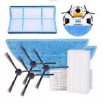 Geschikt voor ilife V3V5X5V5S robotstofzuiger accessoires - zijborstel, filter, HEPA-filter vervangingsdoek