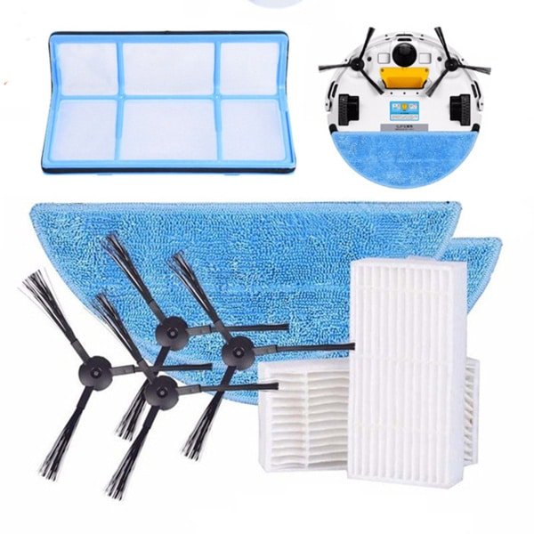 Geschikt voor ilife V3V5X5V5S robotstofzuiger accessoires - zijborstel, filter, HEPA-filter vervangingsdoek