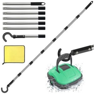 Haak voor zwembadrobot met telescoopstang - 255 cm - Accessoire voor zwembadreiniging