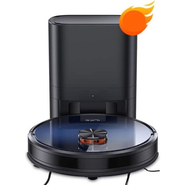 Happyment Robotstofzuiger Met Dweilfunctie - Robotstofzuigers - Robot Stofzuiger - Intelligente Navigatie - Met Laadstation - Extra Stil