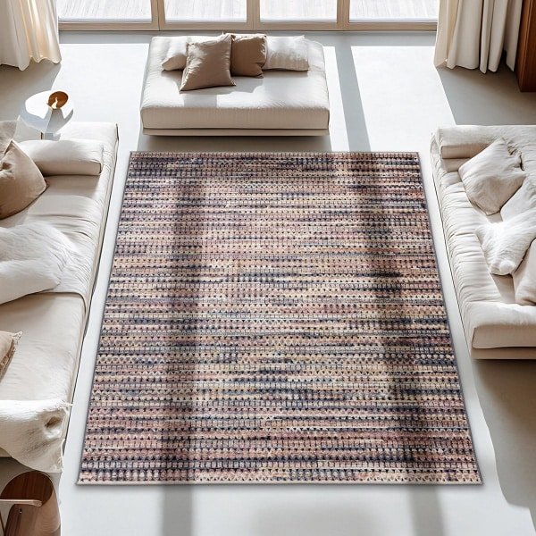 Hoogwaardig tapijt 200 x 290 cm voor woonkamer en slaapkamer - kortpolig, kleurrijk, geschikt voor vloerverwarming en robotstofzuigers