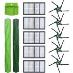 Huayuwa Vervangende stofzuigeraccessoires, rolborstel, zijborstel, HEPA-filter en plaat, geschikt voor iRobot Roomba S9 (9150) / S9 Plus (9550) wifi-verbonden robotstofzuigers, reparatie-onderdelen