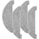 Microvezel Mop Pad Set - 4 Stuks vervanging doeken voor Robotstofzuiger - Wasbare Dweil - Accessoires