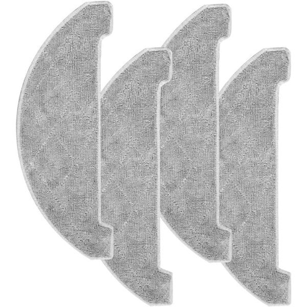 Microvezel Mop Pad Set - 4 Stuks vervanging doeken voor Robotstofzuiger - Wasbare Dweil - Accessoires