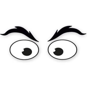 Opvallende Oogstickers voor Robotstofzuigers en Robotmaaiers (13 x 5 cm)