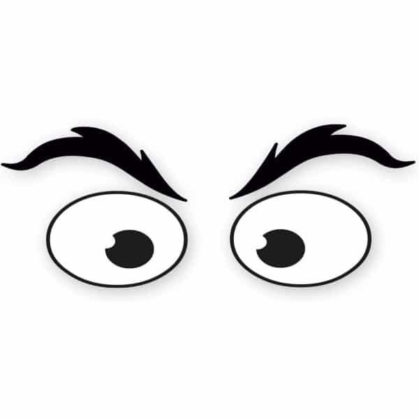 Opvallende Oogstickers voor Robotstofzuigers en Robotmaaiers (13 x 5 cm)