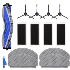 Reserveaccessoires voor robotstofzuiger - Inclusief hoofdborstel, filters, zijborstels en dweildoeken