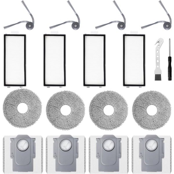 Reserveonderdelenset voor robotstofzuiger - 14 stuks - kunststof