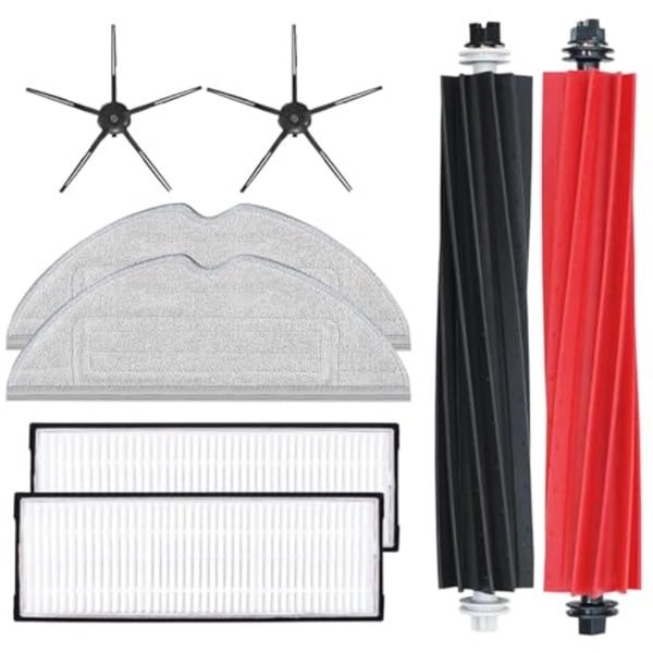 Reserveonderdelenset voor robotstofzuiger met Hepa-filter, dweildoek en borstels