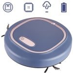 Robotstofzuiger - 3-In-1 Slimme Robotstofzuiger - 1200Mah Stofzuiger - Werkt Op Batterijen - voor Vloeren en Dierenharen - Blauw