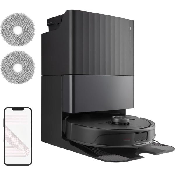 Robotstofzuiger - Dweilfunctie - Zelfledigend - 10000Pa - Wit - Dieptereiniging - Geavanceerde Sensoren
