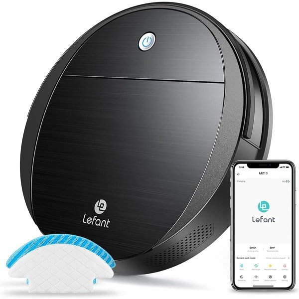 Robotstofzuiger M213 met Dweilfunctie - met App - Robot Stofzuiger met Lange Levensduur - Zelfopladende Intelligente Vacuümrobot - 2200pa Zuigkracht - 360° Detectie
