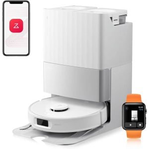 Robotstofzuiger - Robotstofzuiger met dweil - Automatische stofzuiger - Slimme schoonmaakrobot - Draadloze vloerreiniger - 12.000 Pa Zuigkracht - 4L Waterreservoir