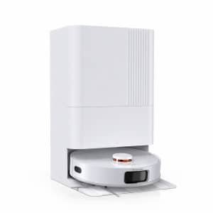 Robotstofzuiger Wit - Robotstofzuiger met Dweilfunctie - Automatisch Dweilen - Zelfreinigend Station - Automatische Lediging - Droogfunctie Dweilpads - Stofzuiger Robot - Slimme Huishoudrobot - App Bediening - Dweil en Zuig