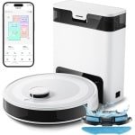Robotstofzuiger en Vloerwisser met 5500Pa Zuigkracht en Zelf Leeg Funcie