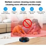 Robotstofzuiger en dweil - Laser Lidar Navigatie - Multi-Floor Map - Carpet Boost - Nat & Droog Combo - 6500Pa Zuigkracht - Zwart