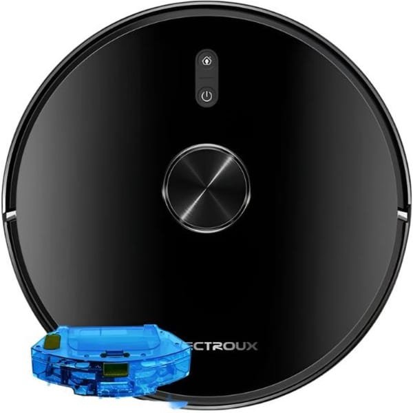 Robotstofzuiger en dweil - Laser Lidar Navigatie - Nat & Droog Combo - 6500Pa Zuigkracht - Multi-Floor Map - Carpet Boost - Zwart