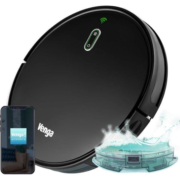 Robotstofzuiger met Dweil en Gyroscoopnavigatie