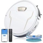 Robotstofzuiger met Dweilfunctie - Robotstofzuiger - Dweilrobot - 5000Pa - Zuigkracht - Slimme Navigatie - App - Spraakbesturing - 150 Min Accuduur - HEPA Filter - 32x32x7.6 cm