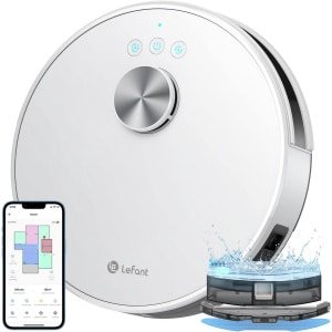Robotstofzuiger met Dweilfunctie en LiDAR Navigatie - 4000Pa Zuigkracht - App & Alexa Bediening