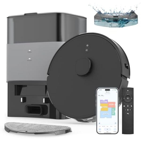 Robotstofzuiger met Dweilfunctie en LiDAR Navigatie - Efficiënte Reiniging met App-Besturing