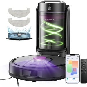 Robotstofzuiger met Dweilfunctie en Zelfledigend Station, 8000 Pa Zuigkracht, LiDAR Navigatie