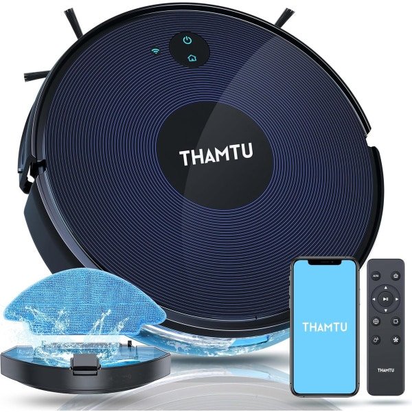 Robotstofzuiger met dweilfunctie - Harde Vloeren - Tapijt - Robotstofzuiger Met Alexa - 2000 Pa Zuigvermogen